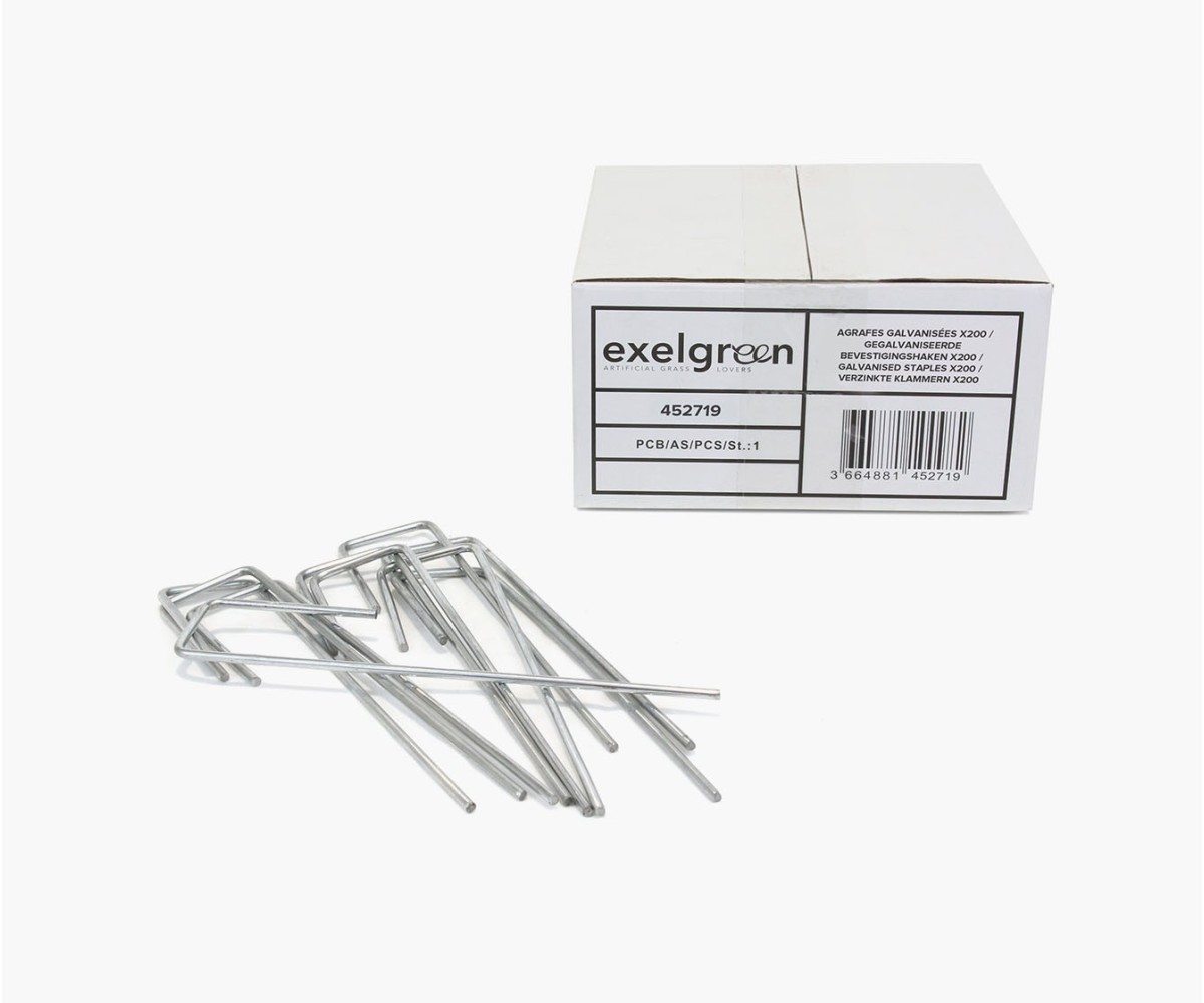 Galvanised staples - pack of 200