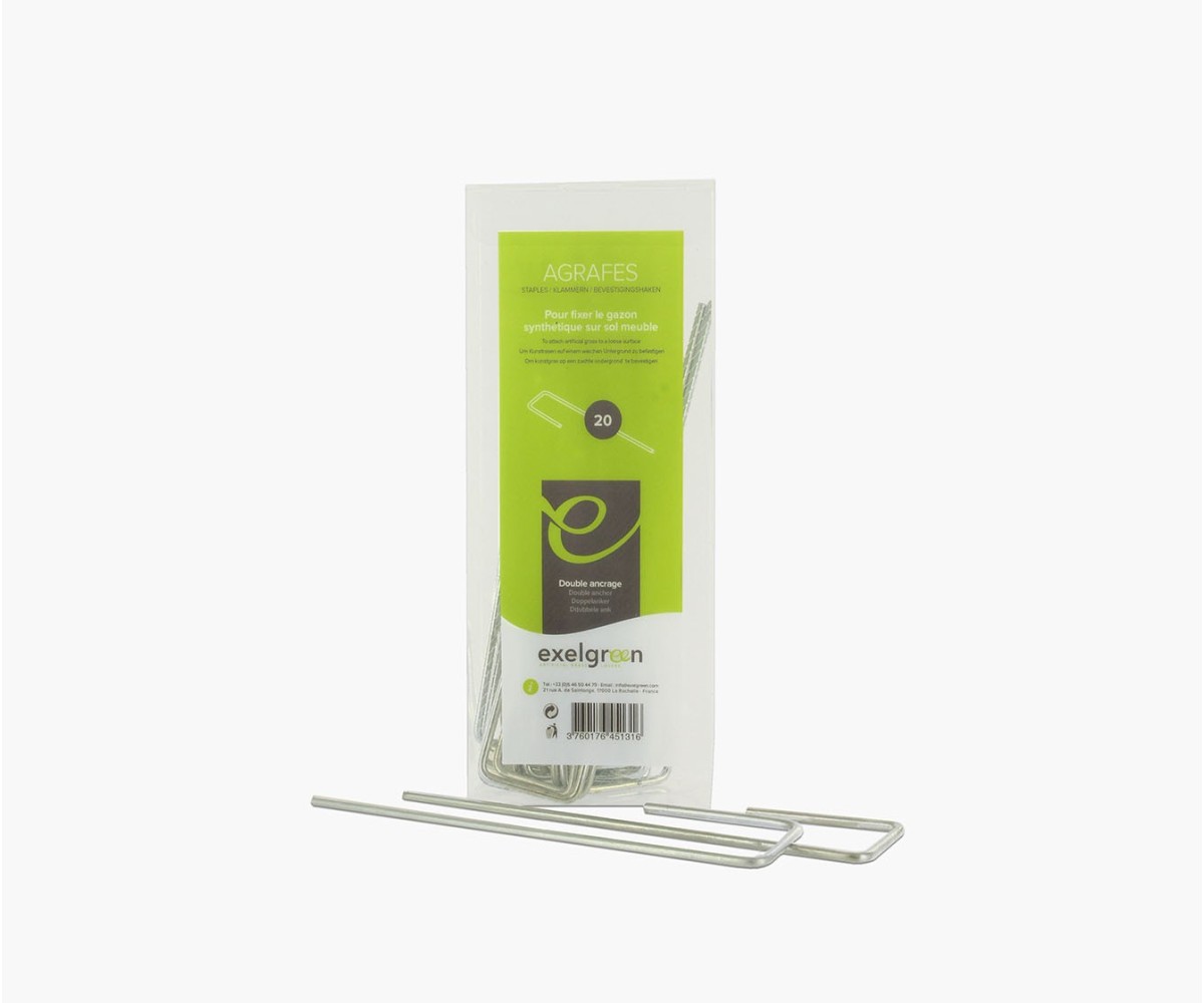 Galvanised staples - pack of 20