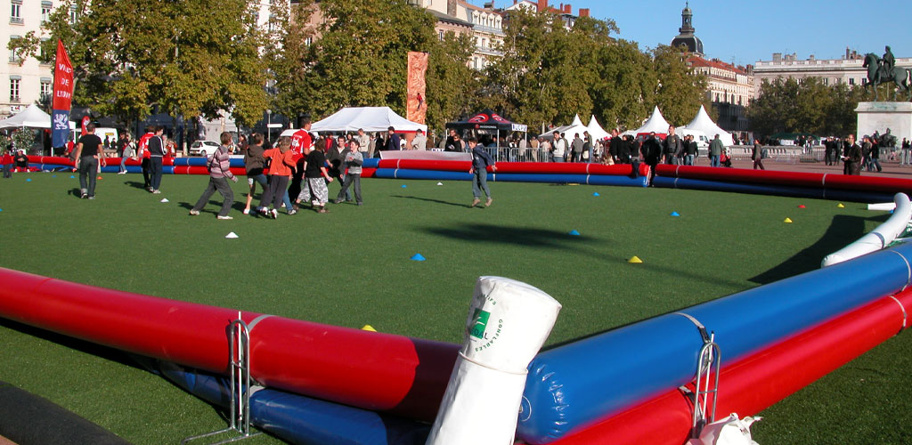 artificial grass on sports field