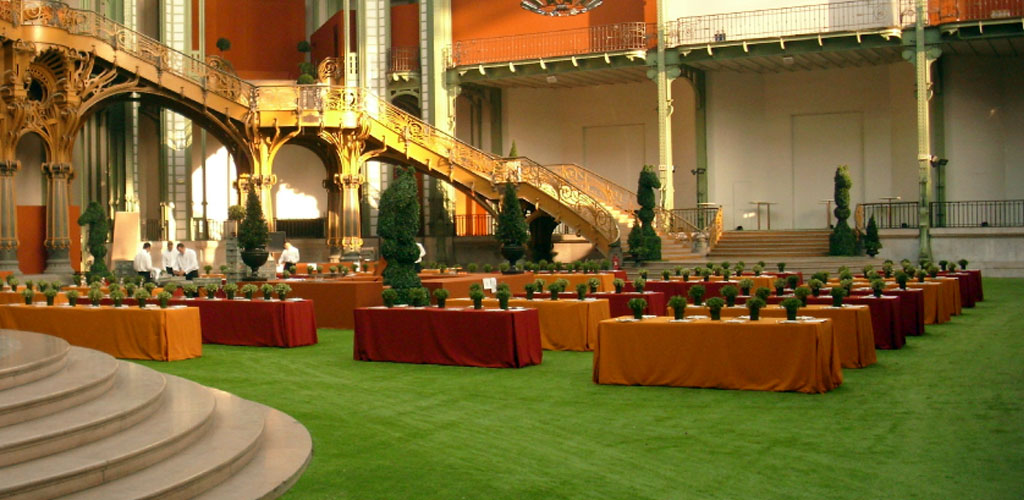 artificial grass for Hermès event in Paris