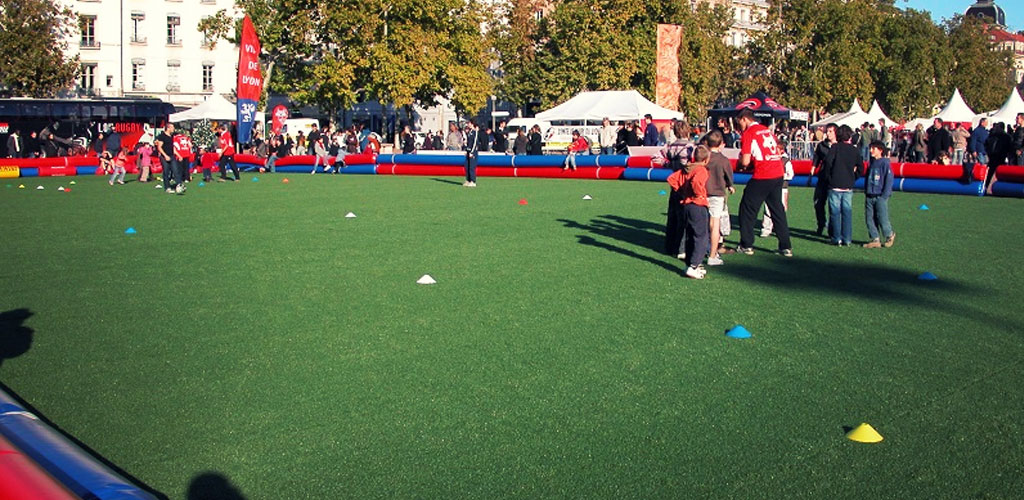 artificial grass on sports field