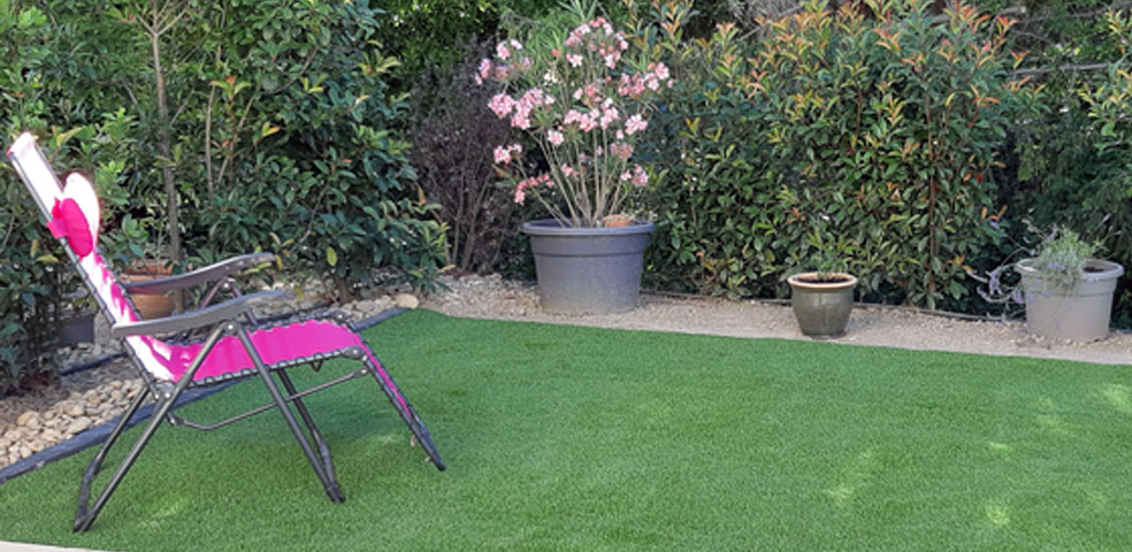 artificial grass and garden