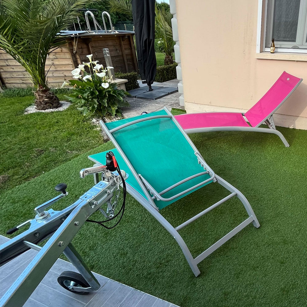 Garden with artificial grass