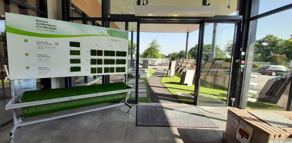 Store presentation exelgreen synthetic grass