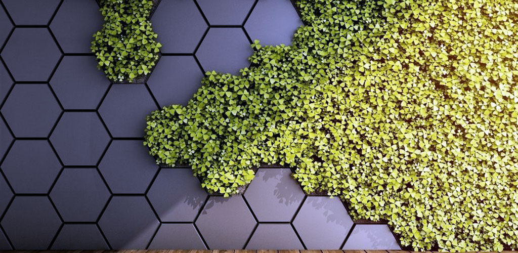 Artificial plant wall