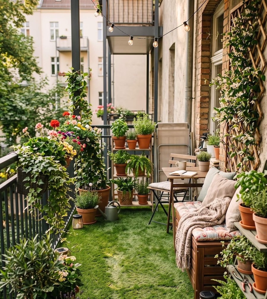 le gazon synthétique : la solution économique pour transformer le sol de votre balcon