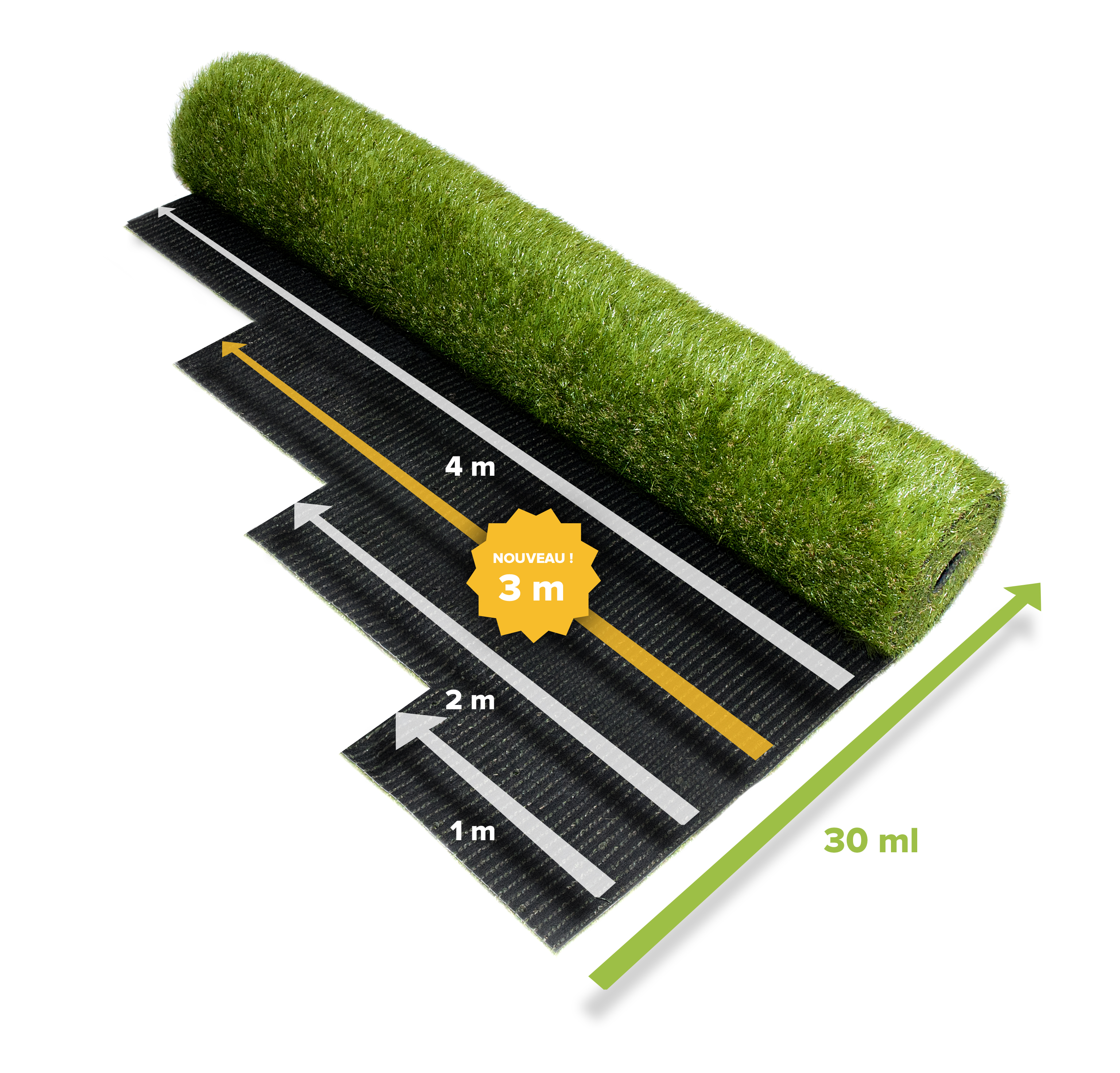 Gazon Synthetique En 3 Metres De Large